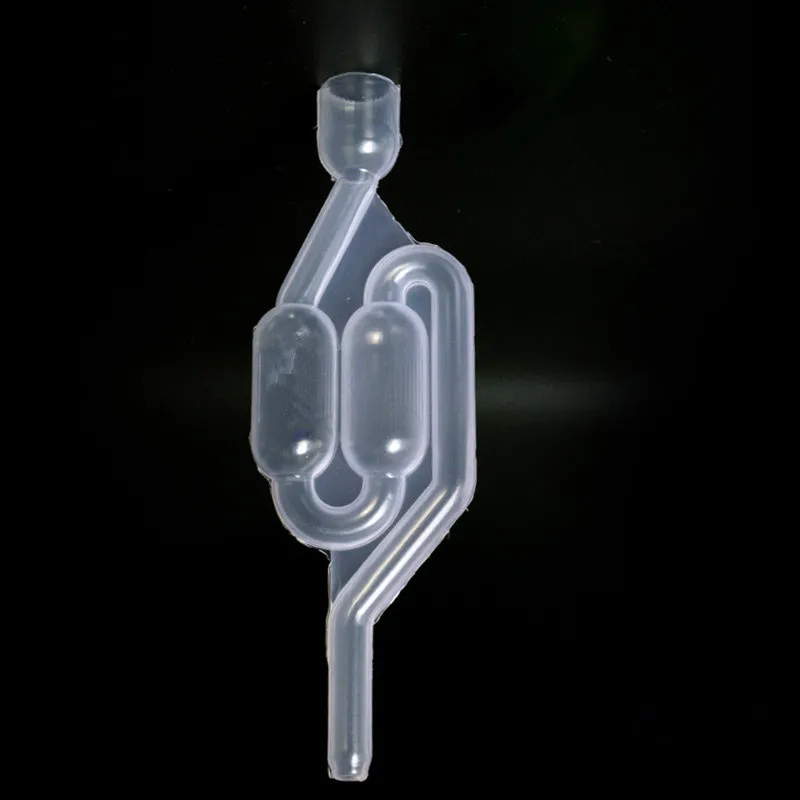 

Hot Sale S-Shape Air Lock Twin Bubble Plastic Homebrew Fermentation Wine Valve Wine Beer Making Twin Bubble Fermentation
