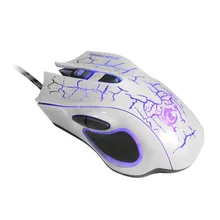 EPULA мода Проводной офис игра Мышь Landfox 6D светодиодный Проводная Оптическая USB 5500 Точек на дюйм Pro игры Мышь для портативных ПК Gaming