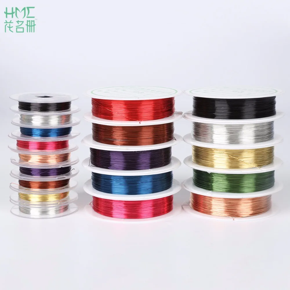 

0.3/0.4mm 10 Colors Craft Beads Rope Copper Wire Beading Wire For Jewelry Making Bracelet DIY Jewelry Findings