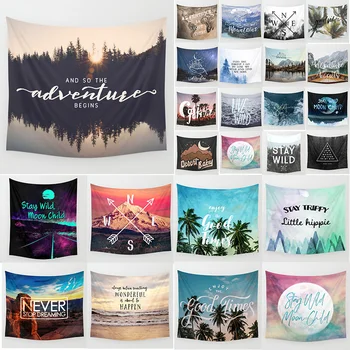 

Unicorn adventure theme wall hanging tapestry home decoration wall tapestry hippie bedroom tapestry size 1500mm*1500mm