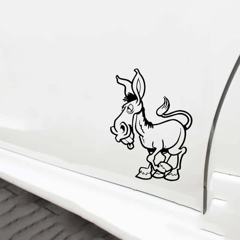 Donkey Decal Window Bumper Sticker Car Decor Cartoon Ass Jackass Horse Pet Mule
