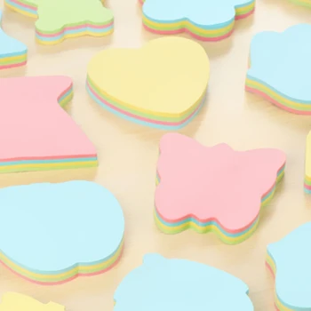 

100 Sheets Lovely Candy Colors Sticky Note Practical Colorful Cute Stationery Self-Stick Note Book