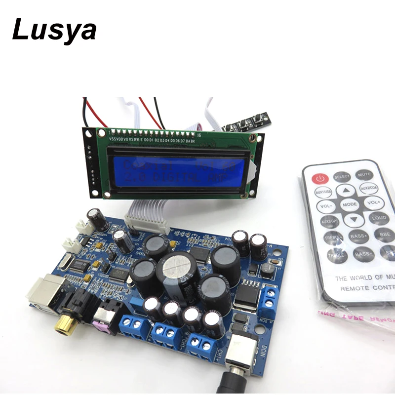

STA350 25W*2+50W High Power Amplifier Board with Coaxial Fiber USB Input Support 2.1 / 2.0 ModeT0165