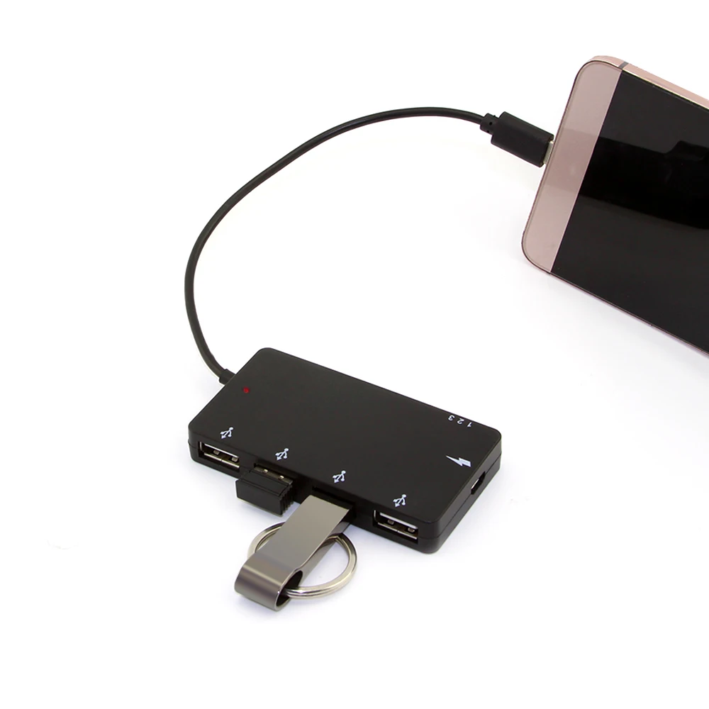 CHYI 4 в 1 USB C концентратор USB 2,0 концентратор мульти 4 порта разветвитель адаптер с DC Micro USB вход питания для смартфона, ПК Аксессуары