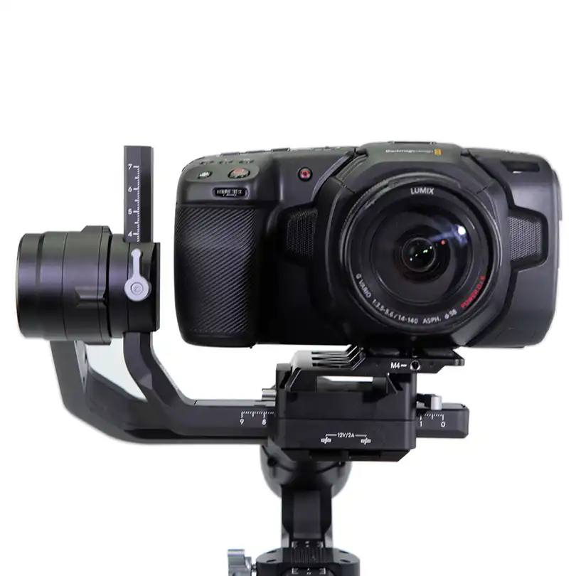 Placa de liberación rápida cámara MINIFOCUS Offset Kit Para BMPCC 4K Ronin S Cardán V5N1