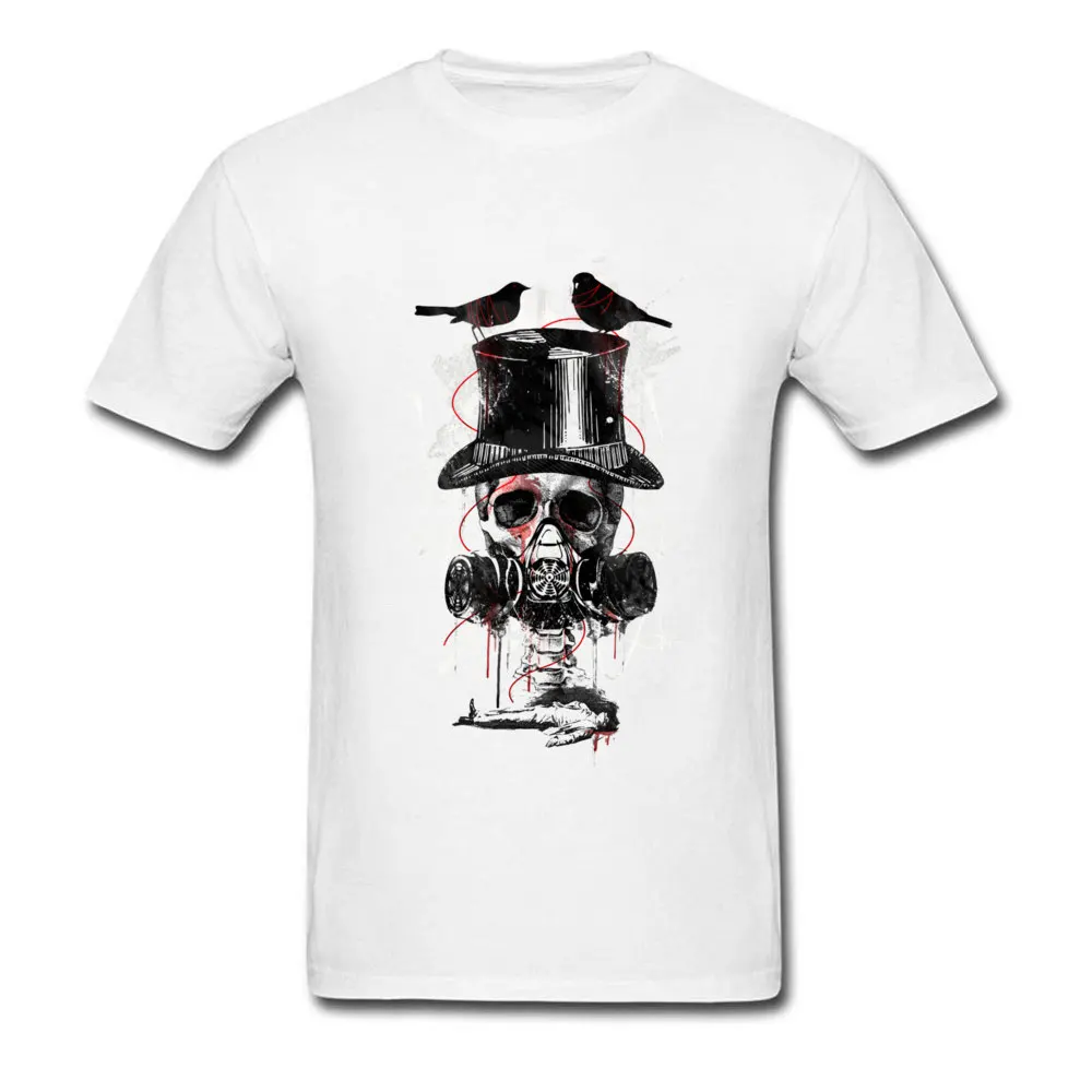 100% Cotton Men's Short Sleeve Poisoned T Shirt Customized Tops Tees Hot Sale comfortable O-Neck Tees Top Quality Poisoned white