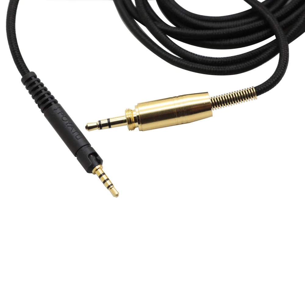 Poyatu Cabos de Áudio para Sennheiser Hd400s Hd450bt Cabos Fone de Ouvido Cabo Substituir para Sennheiser hd 400s hd 450bt Cabo Substituir - Image 2