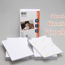 100 шт 5/6/7 дюймов, для Бумага глянцевая печать Бумага принтер Фотобумага Цвет печати с покрытием для домашней печати