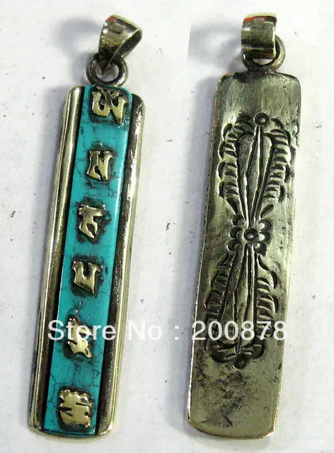 

TBP579 Tibet six words manras amulet pendants,46mm,Tibetan Stone OM MANI PADME HUM Totems charm,2013 NEW