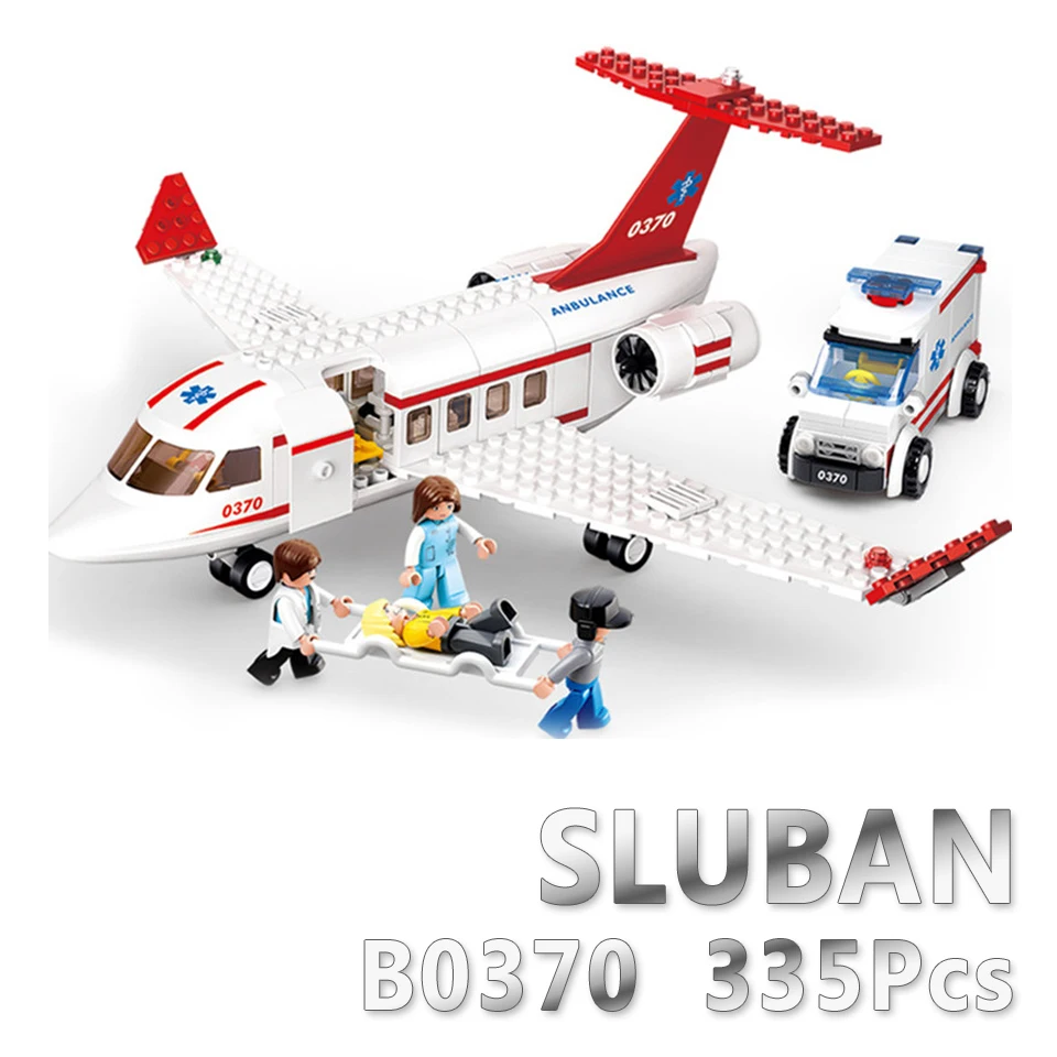 Sluban модель здания B0361 214 шт модель строительные наборы Классические Игрушки Хобби самолет коллекция - Цвет: Without Original Box