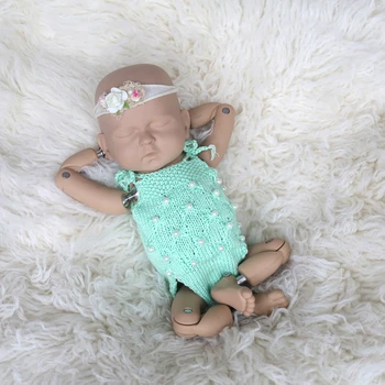 

Newborn Overall Outfit Infant Onesie Bear hat sitter Knitted baby pant and hat full sets Baby Hooded Romper Photography props