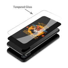 Dragon Ball Black Back Tempered Glass TPU Phone Cases