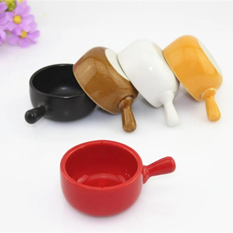 With handle ceramic sauce dish saucer color tableware creative