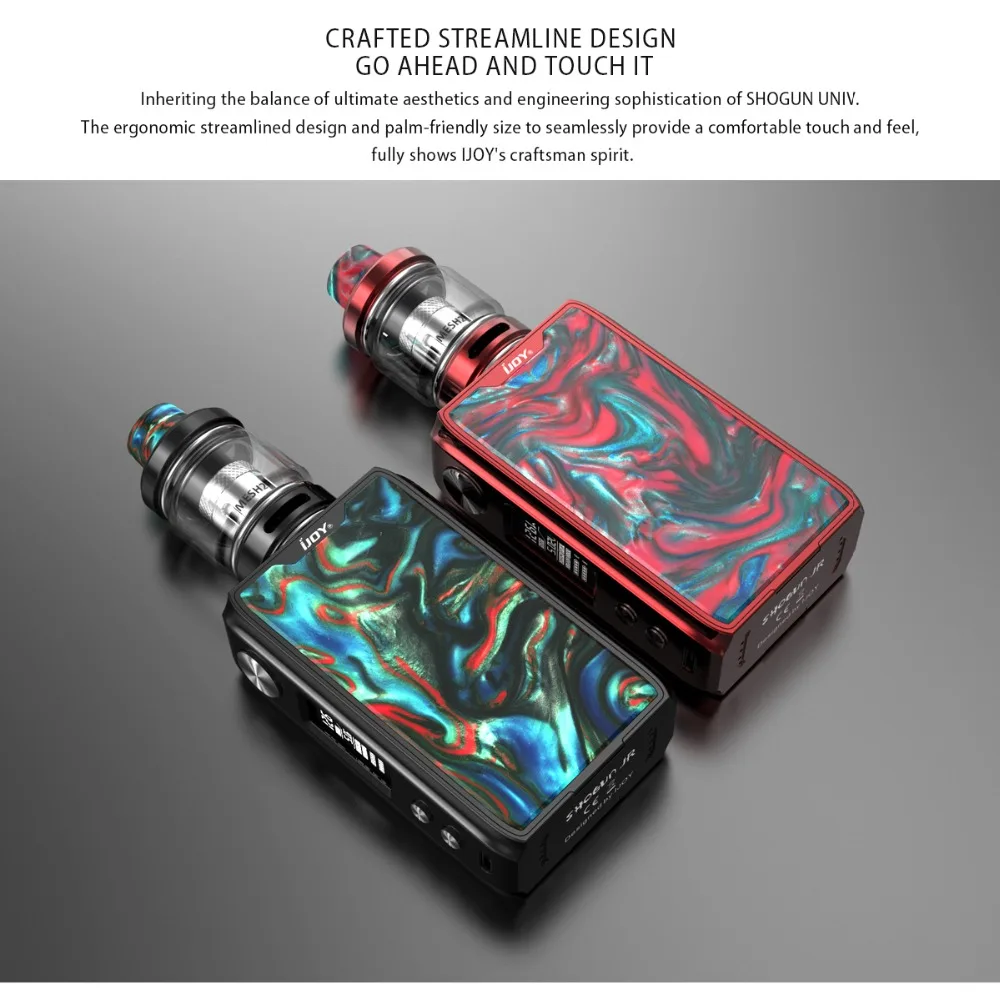 Electronic Cigarettes IJOY Shogun JR Kit 126W Build in Battery Box Mod Vape With Shogun Subohm Tank Mesh Coil E-Cigarettes Vape 01 (13)