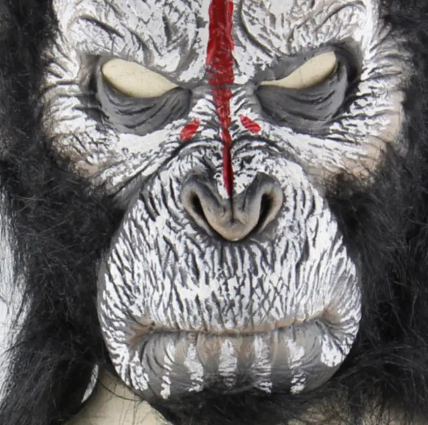 Война за планету обезьян Косплей костюмы Цезарь латексная маска Горилла маски Хэллоуин маскарадный мяч реквизит