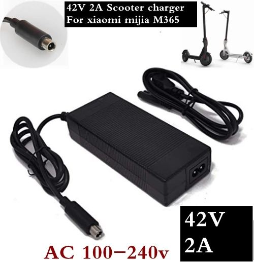 

1PC lowest price 42V 2A electric skateboard adapter scooter charger for millet Mijia M365 electric scooter bicycle accessories