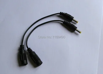 

Free shipping . 10 pcs / 1pack Straight DC 5.5X2.1MM female to 4.0x1.7mm male power Plug connector cord extension cable 12 cm