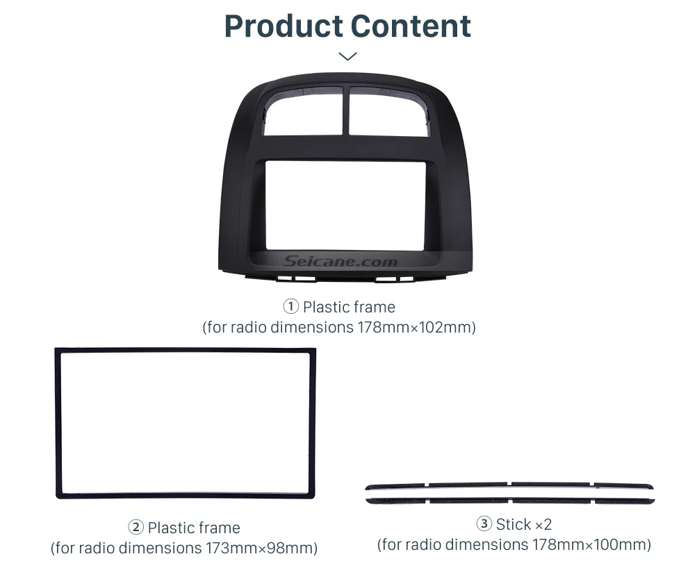 Seicane 2 Din Автомобильная радиорамка панель комплект для 2011 PROTON MYVI/Daihatsu Sirion/TOYOTA PASSO установка приборная панель отделка без зазора