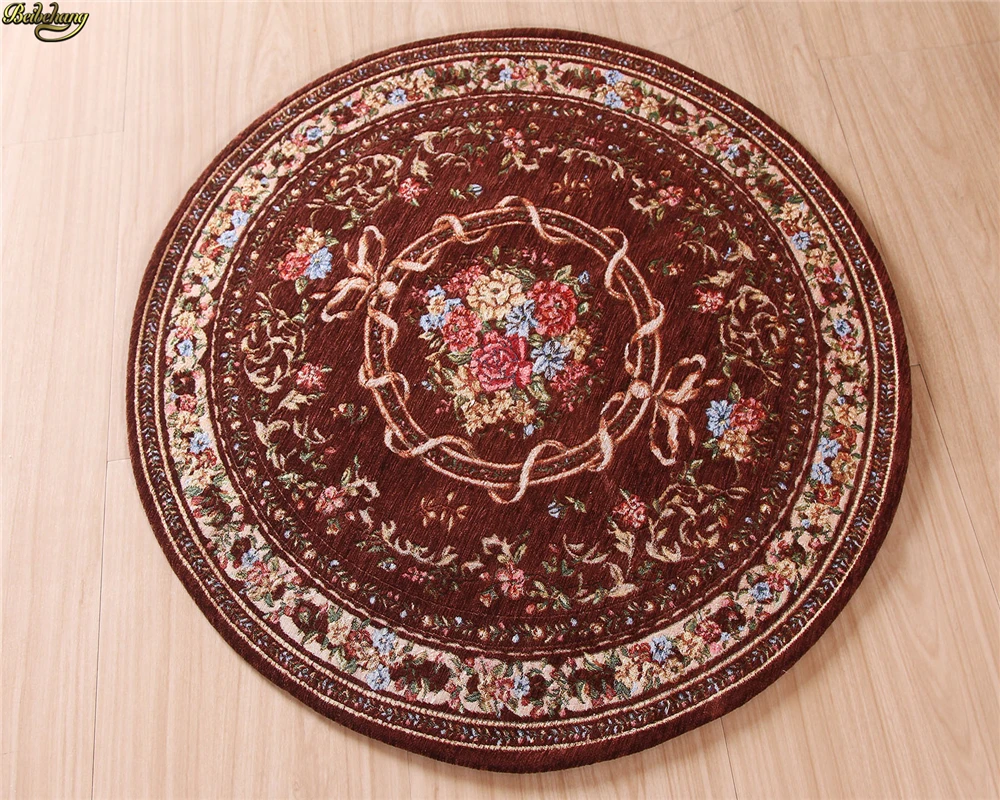 Beibehang الراقية غرفة نوم غرفة المعيشة الحصير طاولة القهوة الجاكار جولة السجاد الكمبيوتر كرسي دوار الطابق حصيرة السجاد مكتب