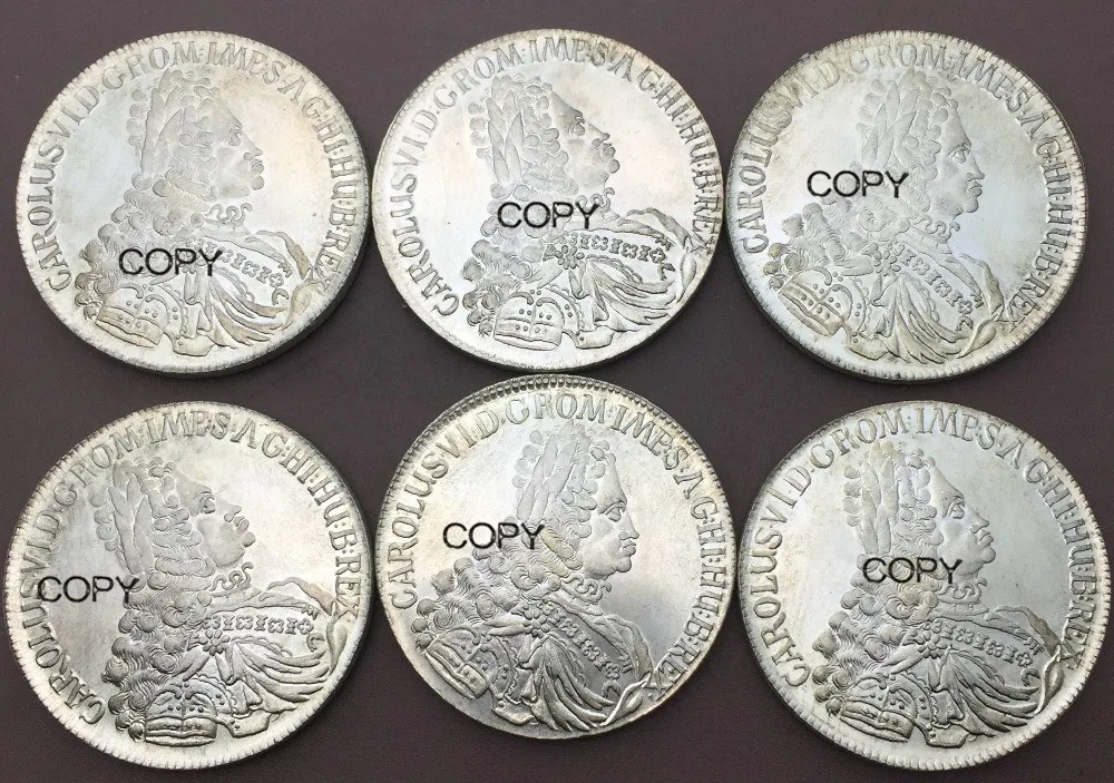 Австрия Чарльз Ви священный римский император 1 thaler 1719 1720 1721 1724 1730 Латунное