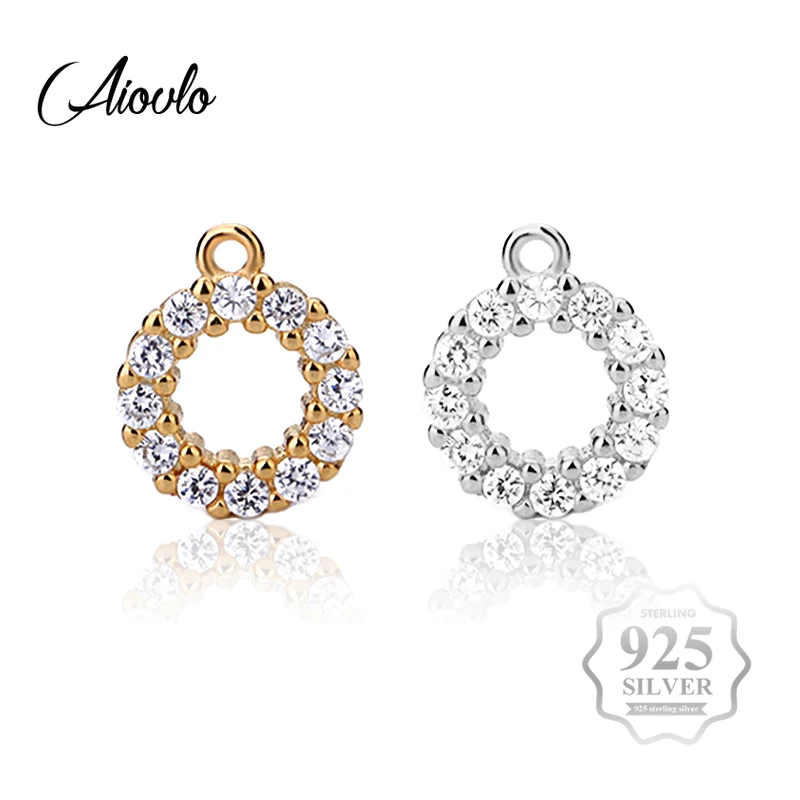 

100% S925 Sterling Silver Micro-inlaid Zircon Flower Charms Handmade DIY European Charm for Bracelets & Pendants Jewelry Making