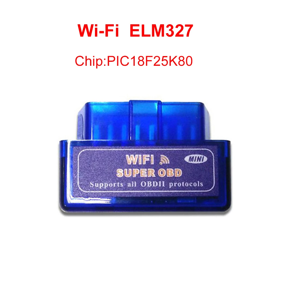 

ELM327 WI-FI PIC18F25K80 Chip Super WIFI V1.5 OBD2 Car Diagnostic Scanner For iOS/Android elm 327 mini Diagnostic-tool DY145