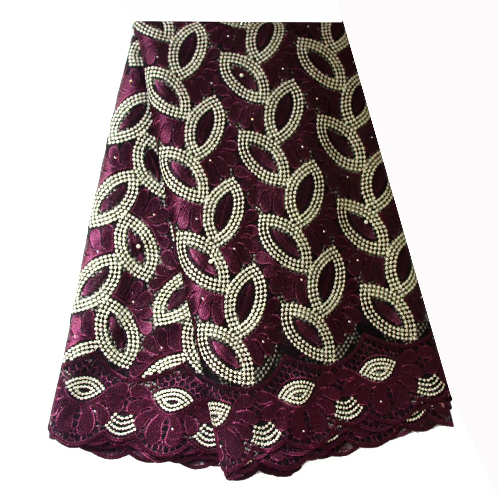 african lace fabric purple