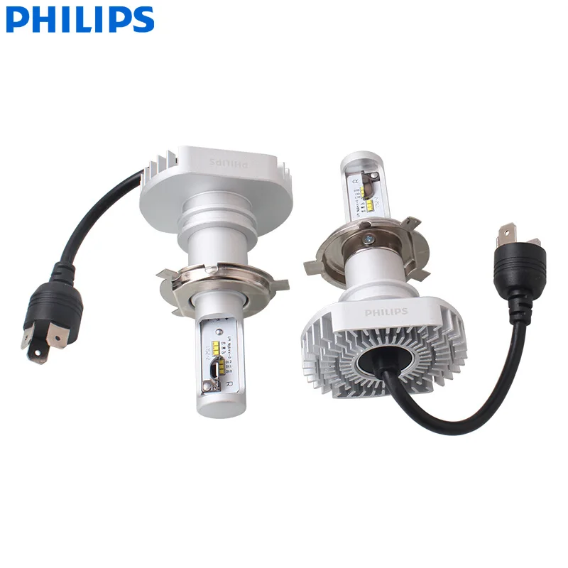 Philips Ultinon светодиодный H4 9003 HB2 12 В 11342ULX2 6000K яркая автомобильная светодиодная фара