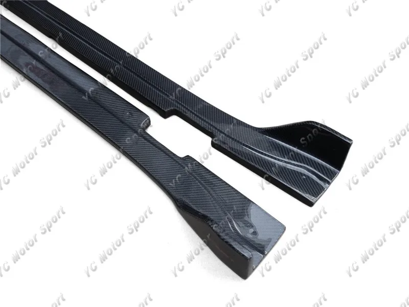 2014-2016 Porsche Panamera 971 YC Design Style Side Skirt Extension Underboard CF (3)