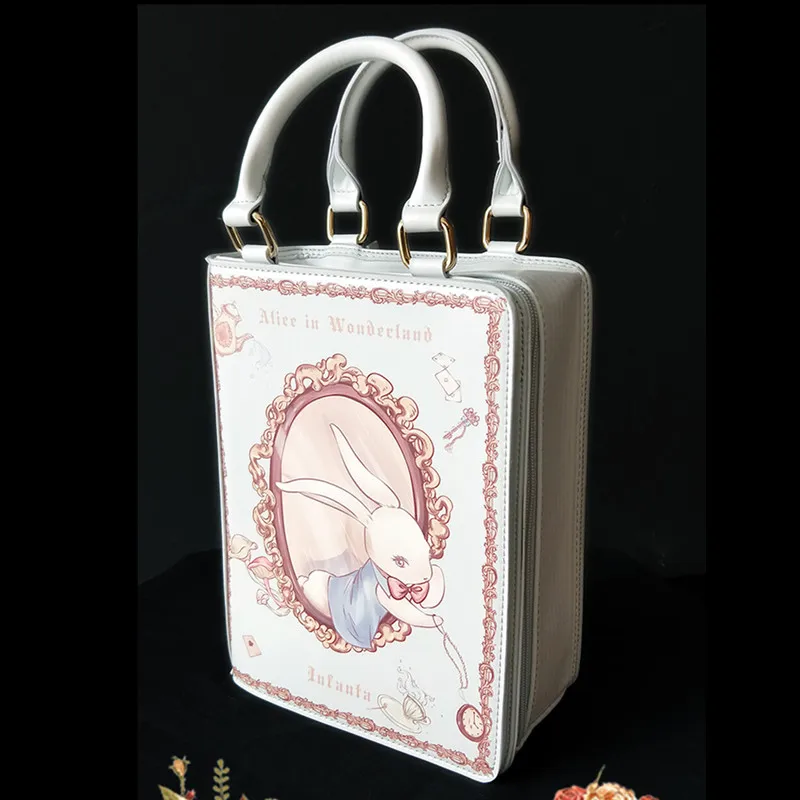 Лолита розовая Алиса через плечо сумка "губы" хозяйственная сумка