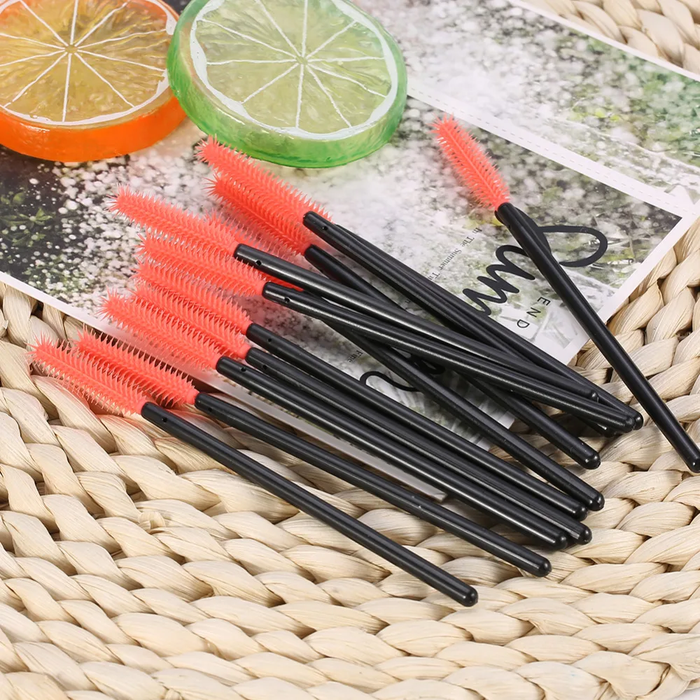 50PCS/set 4 Shapes Disposable Mascara Brushes Micro Brush Mascara Brush Eyelash Individual Lash