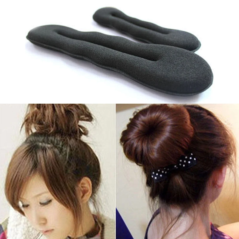 

Popular Fashion Women Hair Styling Magic Sponge Clip Foam Bun Curler Hairstyle Twist Maker Tool Accessories Drop Shipping P0228