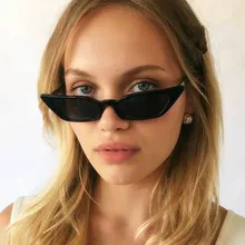2019 Brand Design Cat Eye Women Sunglasses Retro Small Frame Transparent Ocean Film Outdoor Driving Sun Glasses Female Mirror UV