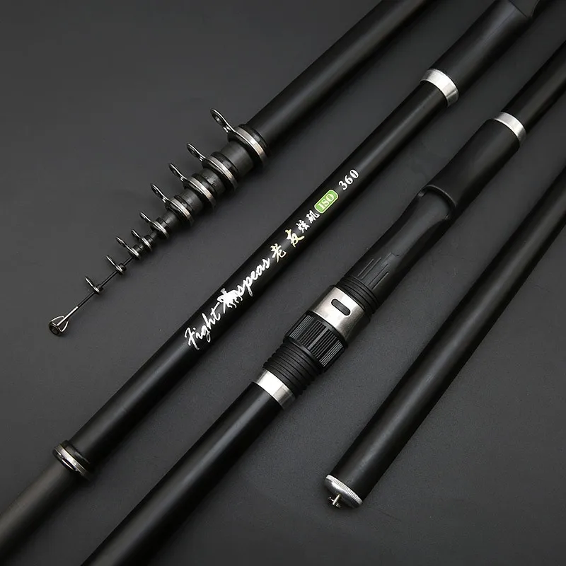 

New Carbon Sea Rod Telescopic Fishing Pole Rock Fishing Rod 2.4m 3.0m 3.6m 4.5m 5.4m 6.3m 7.2m Spinning Fishing Rod pesca