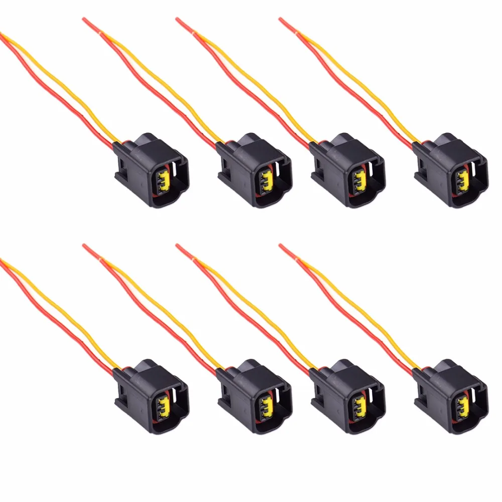 DWCX 8x Ignition Coil Harness Connector Modular For Ford Focus Mustang Edge 4.6L 5.4L 6.8L 1991 2006 2007 2008 2009 2010 2011-in Cables, Adapters & Sockets ...