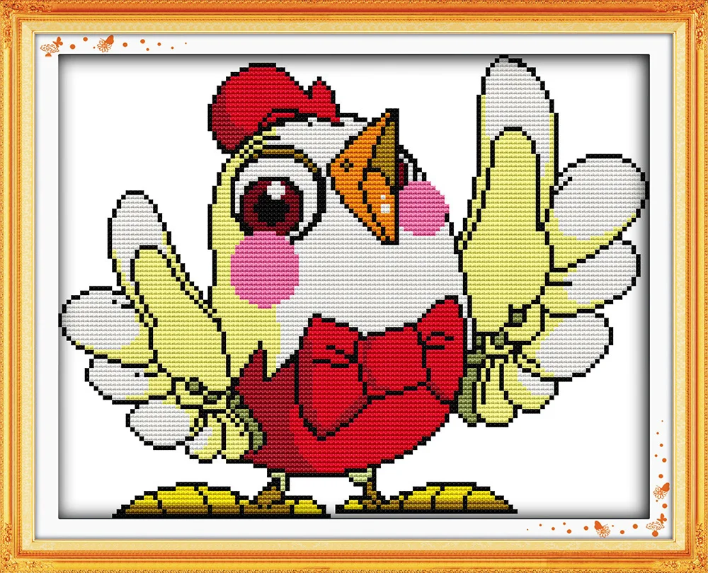 Loud singing counted printed on fabric DMC 14CT 11CT Cross Stitch kits embroidery needlework Sets Home Decor | Дом и сад