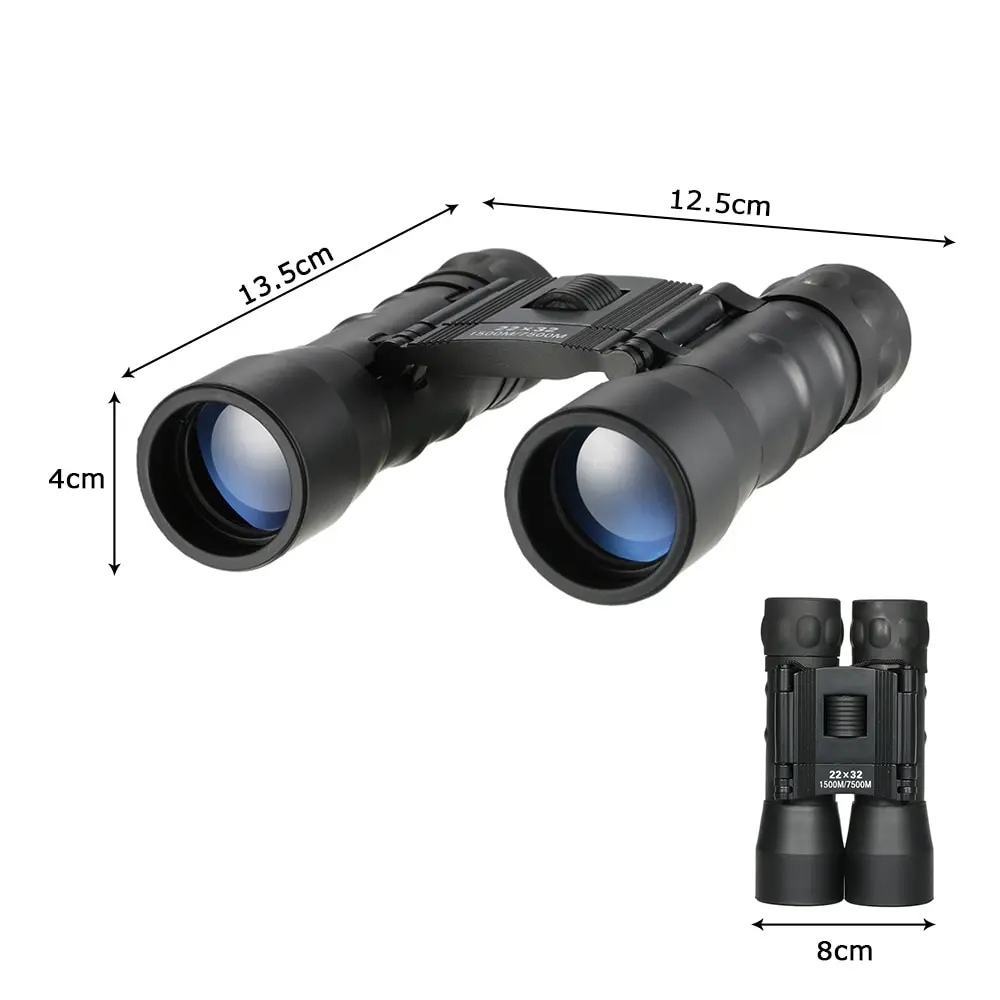 1500 m/7500 m 10x30 في الهواء الطلق للطي مجهر التكتيكية تلسكوب للصيد التخييم بريزم البصريات الاتفاق مجهر مع حقيبة