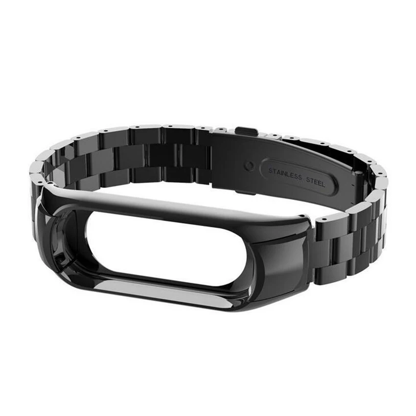 Mi band 3 сменный металлический ремешок на запястье браслет из нержавеющей стали MiBand