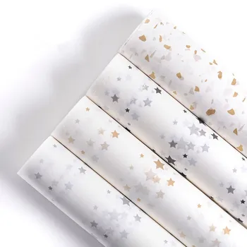 

New Design Bouquet Gift Wrapping Material Tissue Paper 45 Sheets/lot 50*70 cm Flower Paper Lining Star Printing