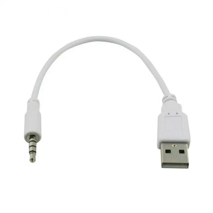 3,5 мм Мужской аудиоразъем AUX к USB 2,0 конвертер кабель Шнур для Apple Ipod MP3 аудиокабель XJ66