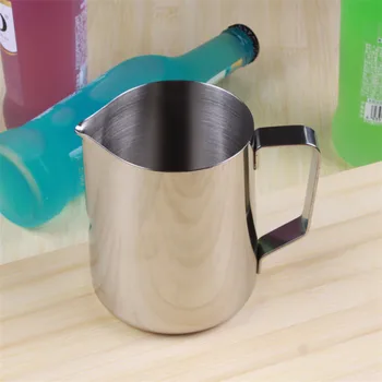 

Thickened Japanese Style Coffee Pots Espresso Coffee Milk Jugs Mugs Frothing Cup Handle Craft Coffee Garland Cup Stainless Steel