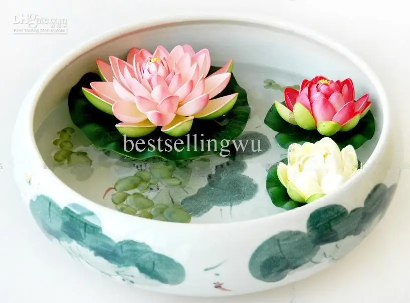 Diameter 10 Cm Artificial Lotus Flower Water Pool Fish Tank Decor Plants Craft Supplies For Wedding Party Home Decoration Artificial Lotus Flower Artificial Lotusdecorative Plants Aliexpress