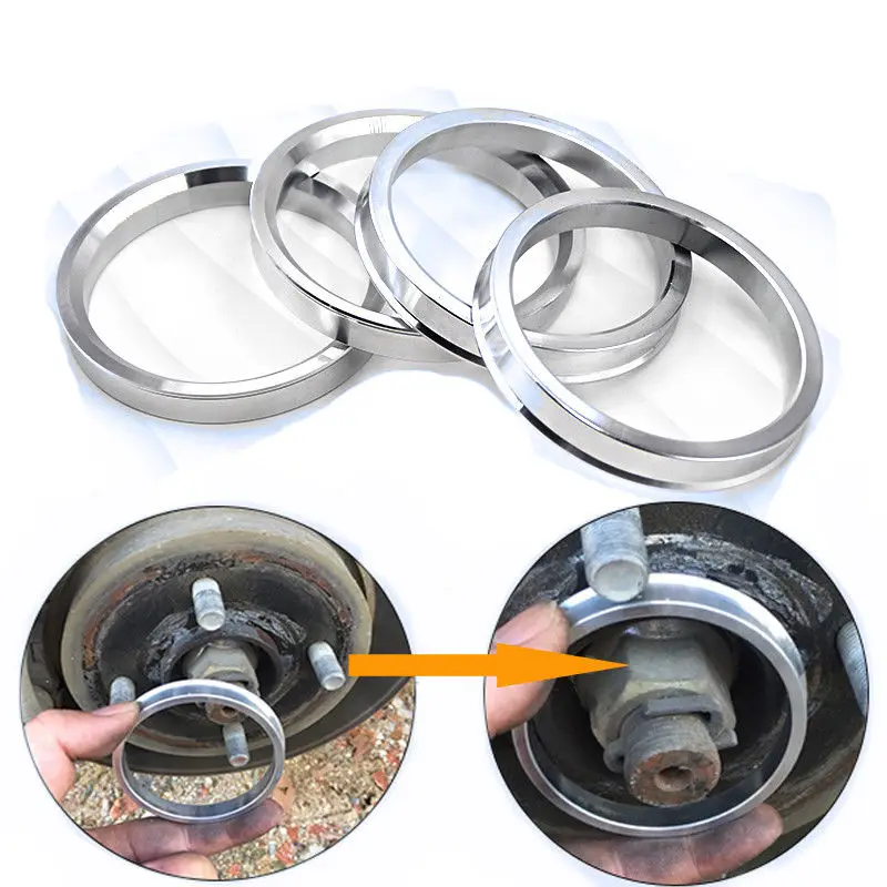 

4pc Wheel Hub Centric Rings Spacer 66.1-64.1 Aluminium Alloy Car Wheel Bore Center Collar OD=66.1mm ID=64.1mm
