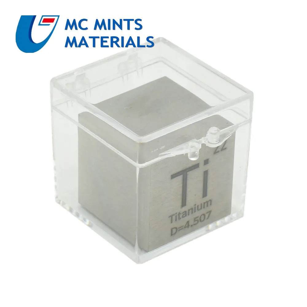 Титан куб для элемент коллекция научный эксперимент 99.5% 10x10x10 мм Вес 4,57g Ti куб для исследований и разработок