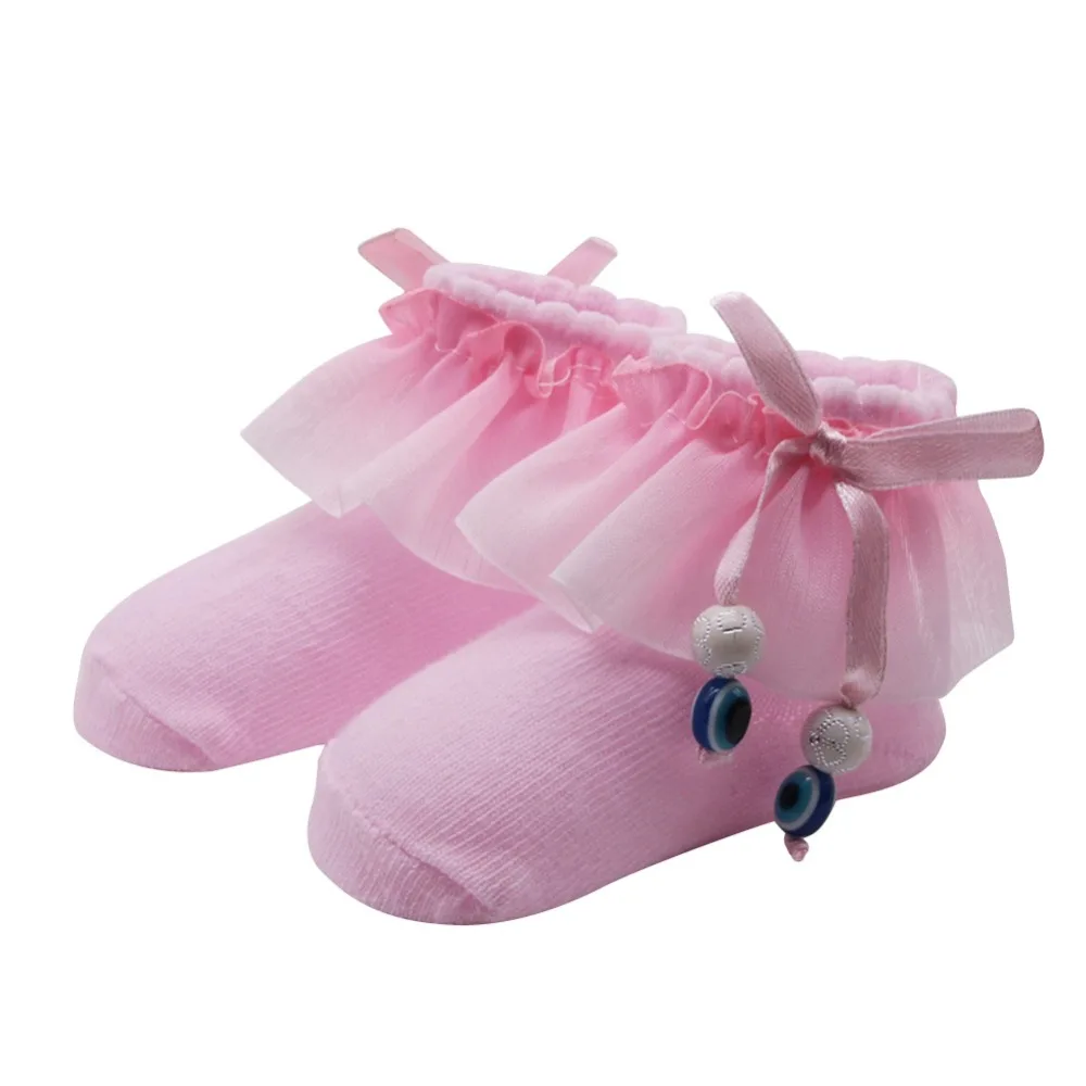 

Baby Girl Cute Socks Cotton Mesh Bow Princess Party Toddler Children Socks
