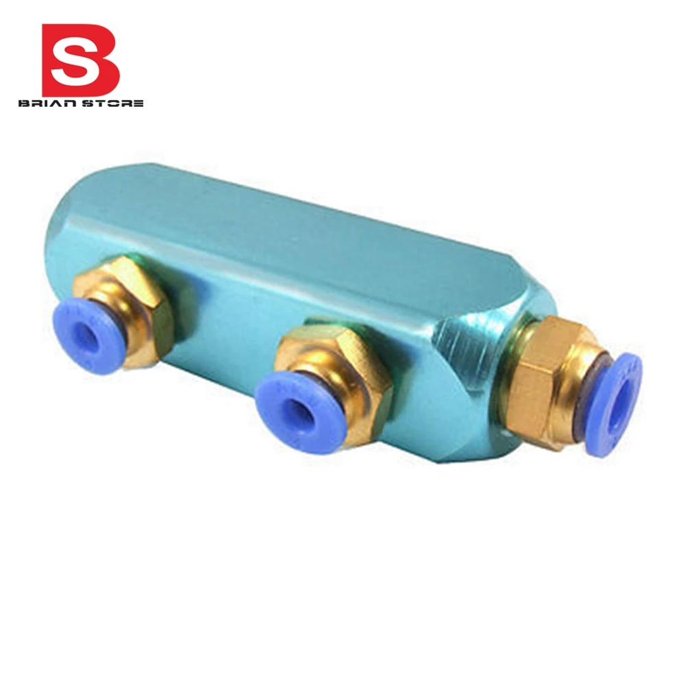 Pneumatic Air Hose Fitting 4mm to 6mm 6 Way Push in to Connect Quick Coupler