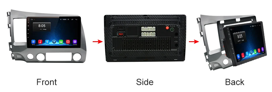 Discount AWESAFE 2 din Android 8.1 Car Radio Multimedia video player gps navigation For Honda Civic 2006 2007 2008 209 2010 2011 dvd 19