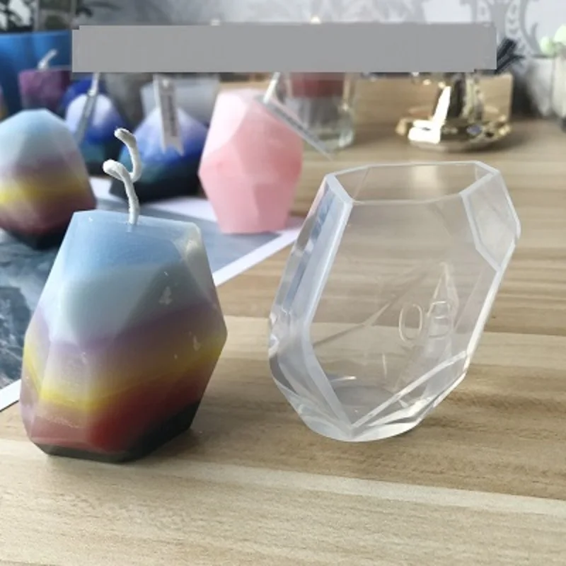День Святого Валентина свадебные силиконовая свеча DIY силиконовая форма для ручной работы мыло полигон формы для творчества формы 3D свечей
