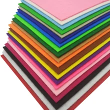 Pano de poliéster para decoração, tela de feltro não tecido de 2mm x 15cm x 20cm, decoração de casa, 10 peças pacote do padrão para a costura das bonecas artesanais