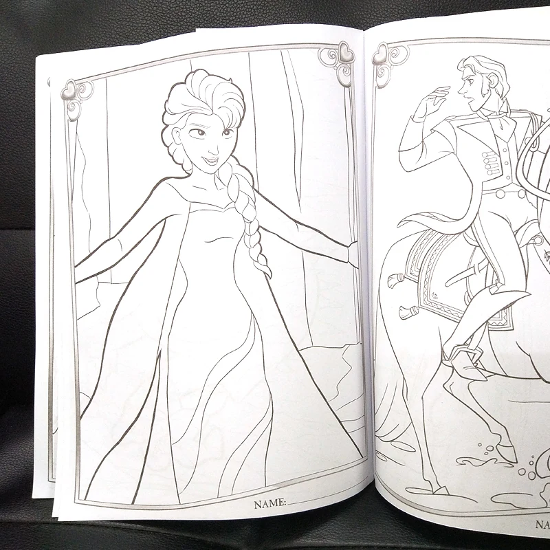 16 pages Snow Princess Girls Coloring Book Sticker Book For kids Children Adults colouring Painting Drawing story color books 16 pages Snow Princess Girls Coloring Book Sticker Book For kids Children Adults colouring Painting Drawing story color books